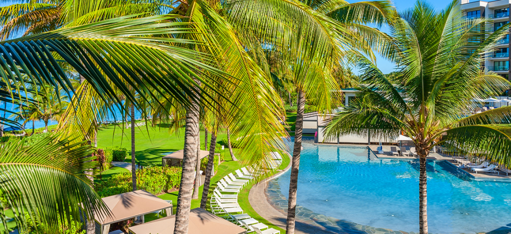 Amore Aloha Villa 8113 Andaz - Pool view from patio - Luxury Maui Home
