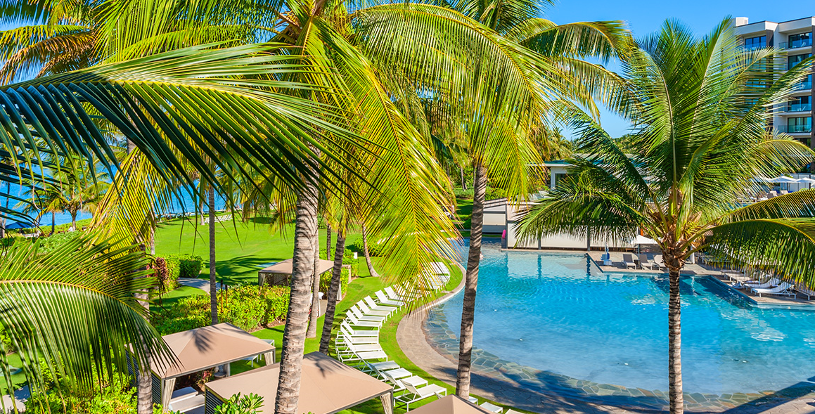 Amore Aloha Villa 8113 Andaz - Pool view from patio - Luxury Maui Home