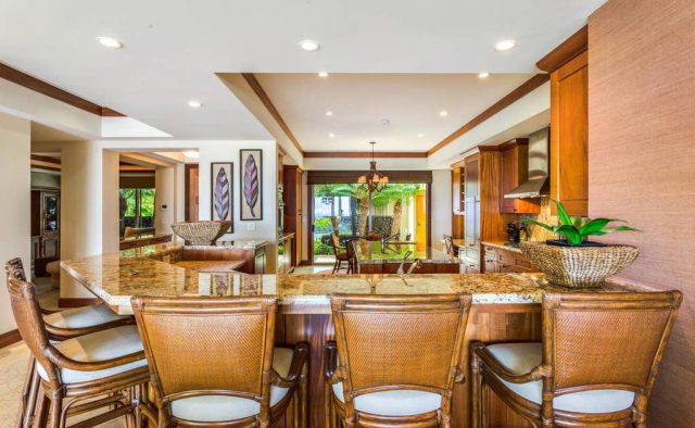 Hualalai Hainoa Estate 128 - Kitchen Counter - Hawaii Vacation Home