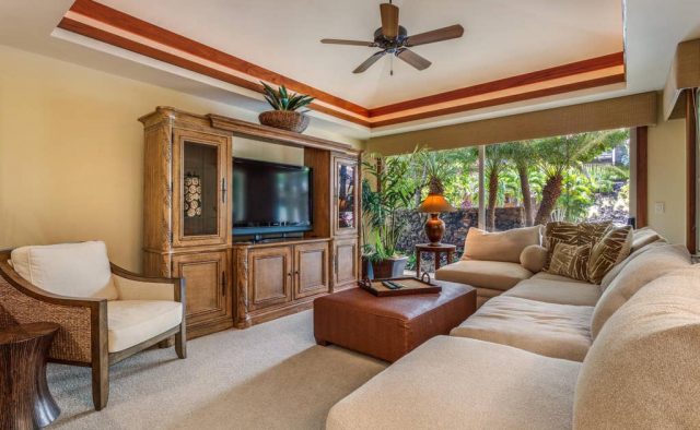 Hualalai Hainoa Estate 128 - TV Room - Hawaii Vacation Home