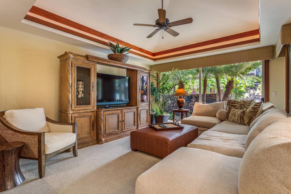 Hualalai Hainoa Estate 128 - TV Room - Hawaii Vacation Home
