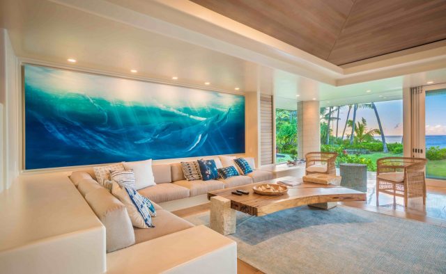 Simply Anini - Living Room - Hawaiian Luxury Vacation Home