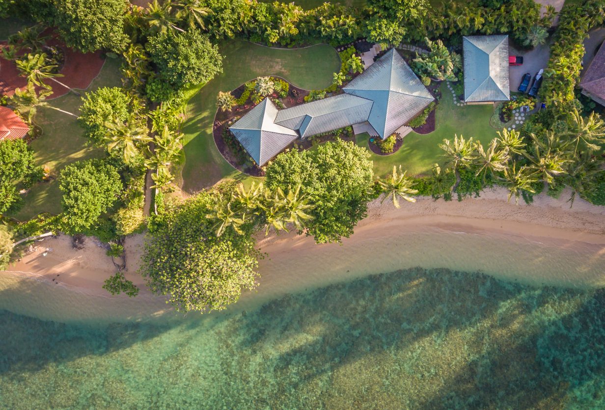Simply Anini - Aerial Shot - Hawaiian Luxury Vacation Home
