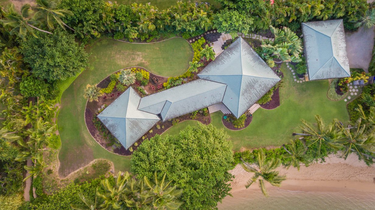 Simply Anini - Aerial Shot - Hawaiian Luxury Vacation Home
