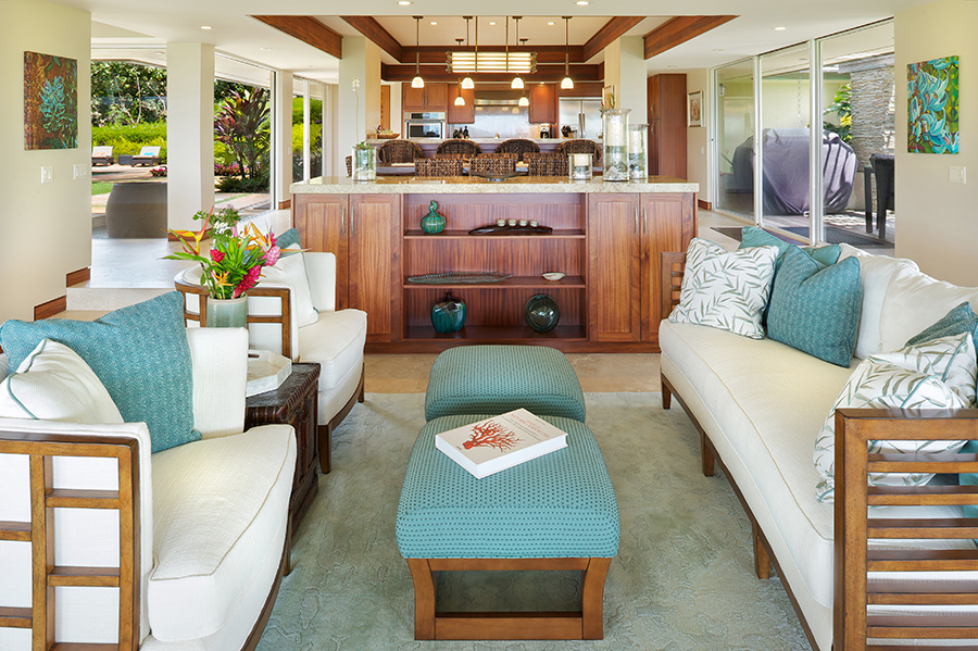 Star Steps - Living Room - Hawaiian Luxury Vacation Home