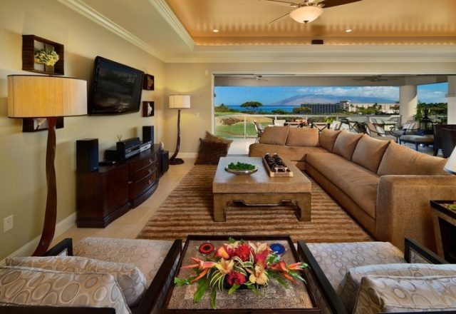 Aqualite - Living room with view - Maui Vacation Home