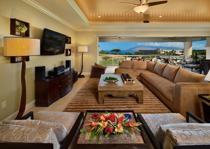Aqualite - Living room with view - Maui Vacation Home