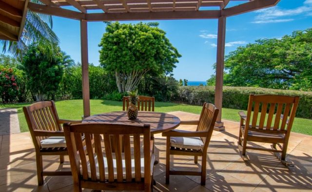 Misty Rose - Patio Dining Table - Maui Vacation Home