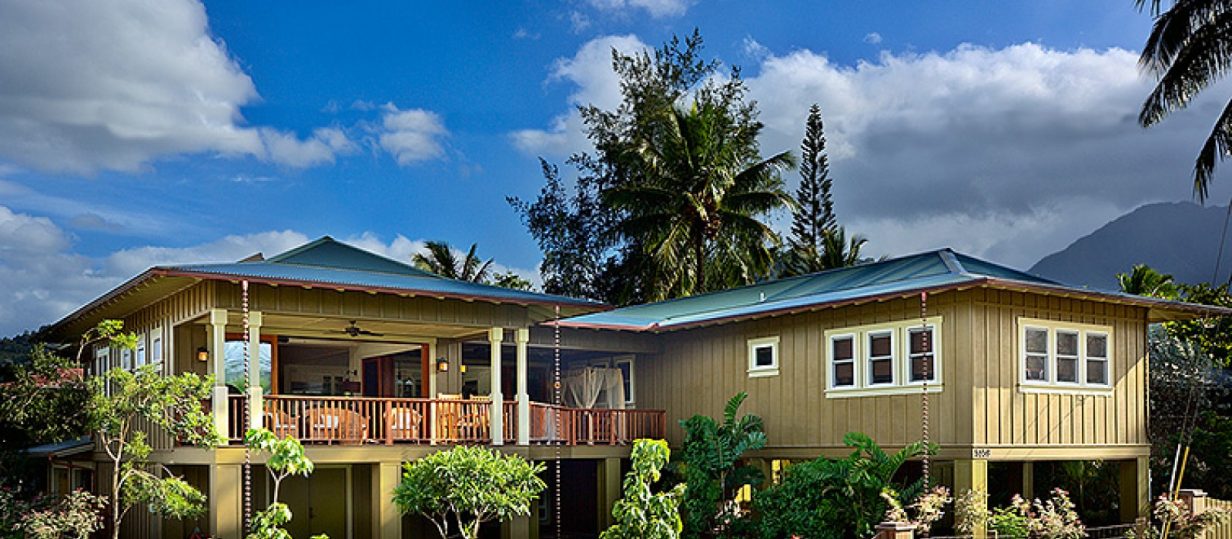 Beach Slippers - Rear view of the home - Hawaii Vacation Home