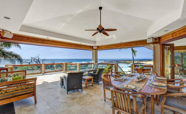 Cool Waters - Dining area and patio - Hawaii Vacation Home