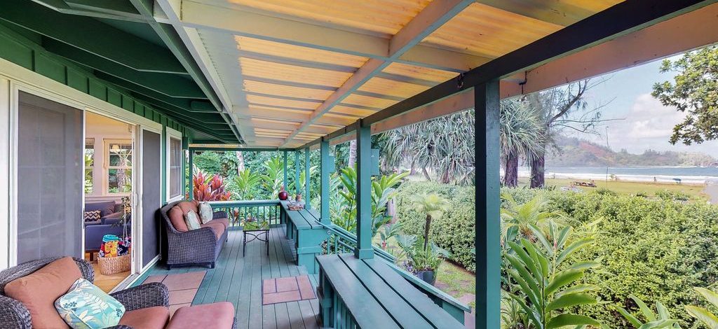 Natural Harmony - Deck looking at beach - Kauai Vacation Home