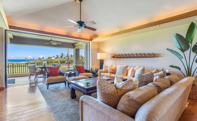 Hualalai 4202 - Living Area - Hawaii Vacation Home