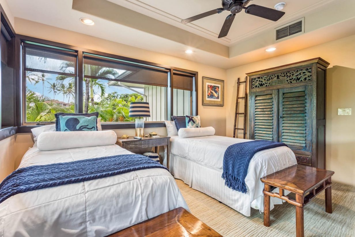 Hualalai 4202 - Twin Bedroom - Hawaii Vacation Home