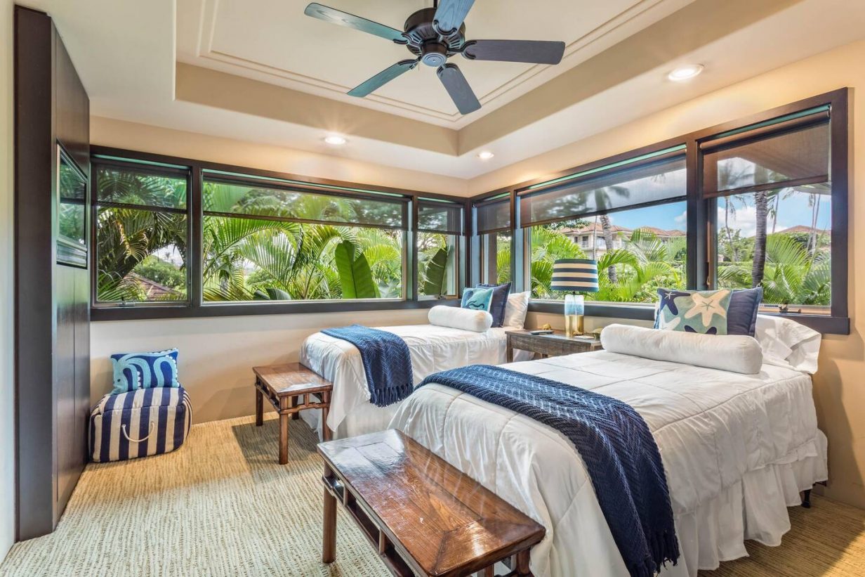 Hualalai 4202 - Twin Bedroom 2 - Hawaii Vacation Home