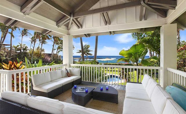 Costal Escape - Back patio sitting area - Kauai, Hawaii Vacation Home